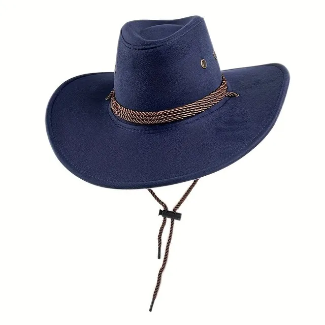 Univerzální Klobouk Western Cowboy - Jednobarevný Klasický Klobouk Pro Muže I Ženy