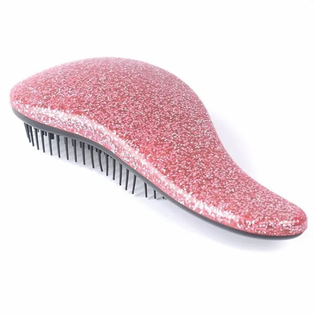 Luxury shaped comb with Fulgenzio glitter design