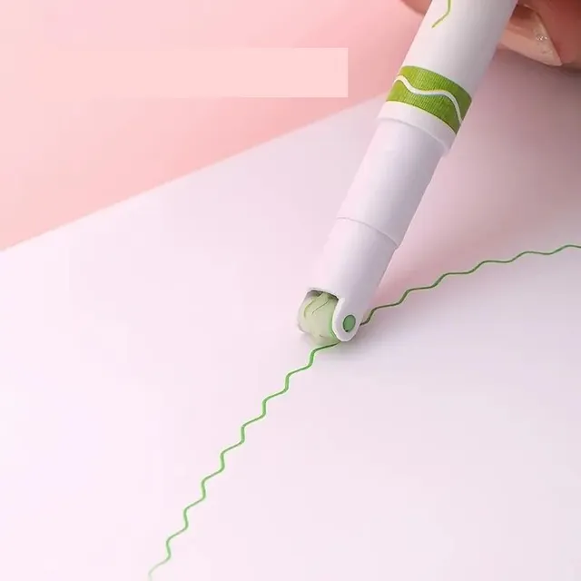 6 ks Kreatívne kvetinové pero na značenie klávesy a kontúry - Rýchle sušenie fluorescentné pero, jemné kresby, pre študentov a poznámky