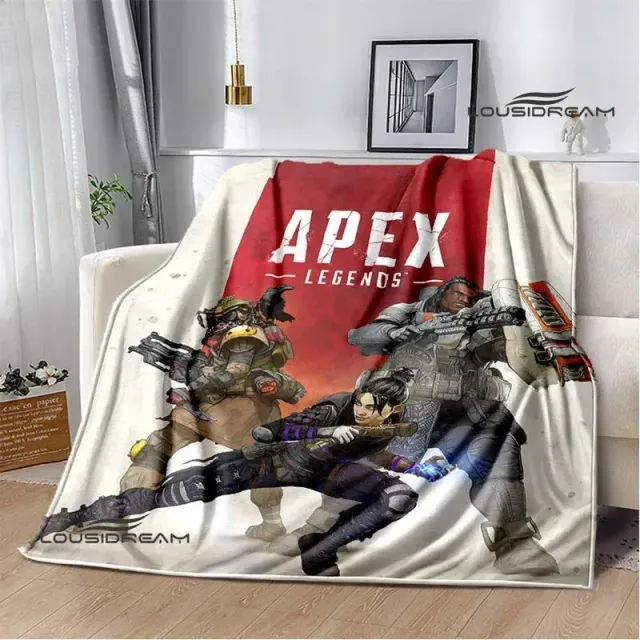 Couverture imprimée douce et agréable pour enfants avec des motifs du jeu Apex Legends