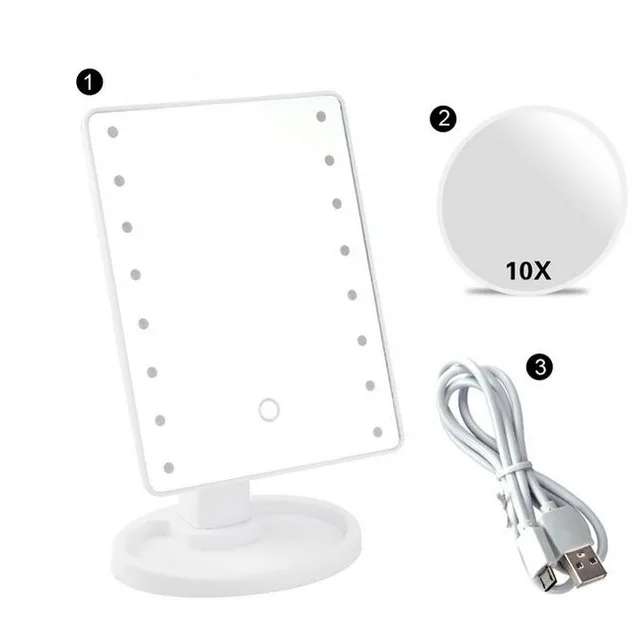 Cosmetic mirror with LED lighting Taya