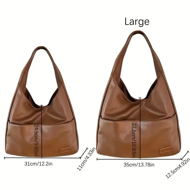 Damska monochromatyczna torba Hobo