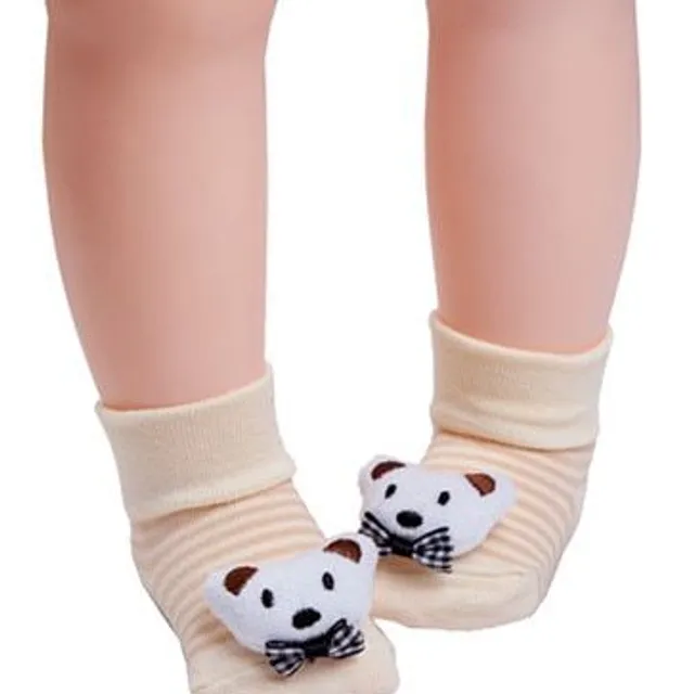 Detské protišmykové bavlnené ponožky