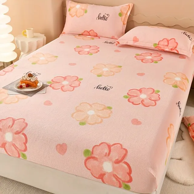 Flower bed sheet made of stuffed animals - Soft and comfortable bed sheet for quiet sleep all year round