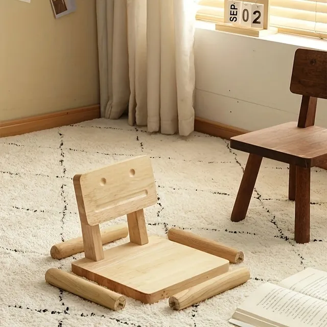 1pc Wooden Stool, Taburet To changing Bot, Small Stool From Masivu Pro Household, Small Wooden Stool, Cute Stool In Shape Robota