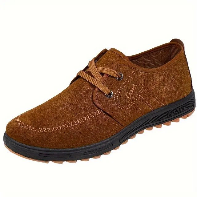 Male textile boots for business and leisure