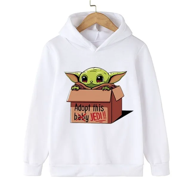 Baby trendy kangaroo sweatshirt Baby Yoda