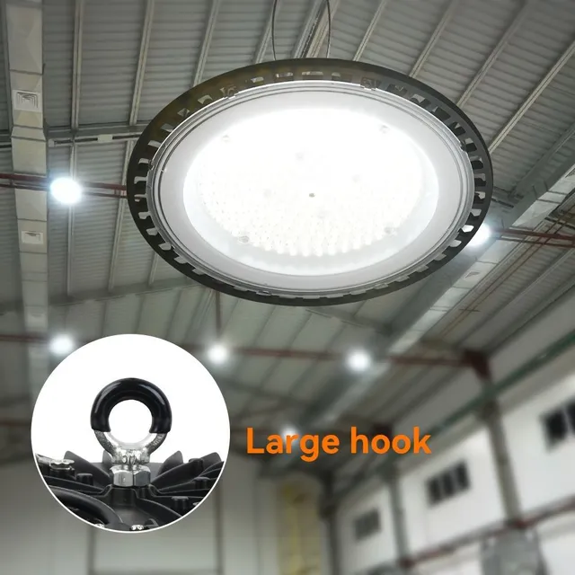 1 buc LED Lumină Industrială pentru Mină DOB Rotundă Rezistentă la Apă Tip Far Sursă de Lumină pentru Atelier Depozit Fabrica UFO Iluminat Exterior