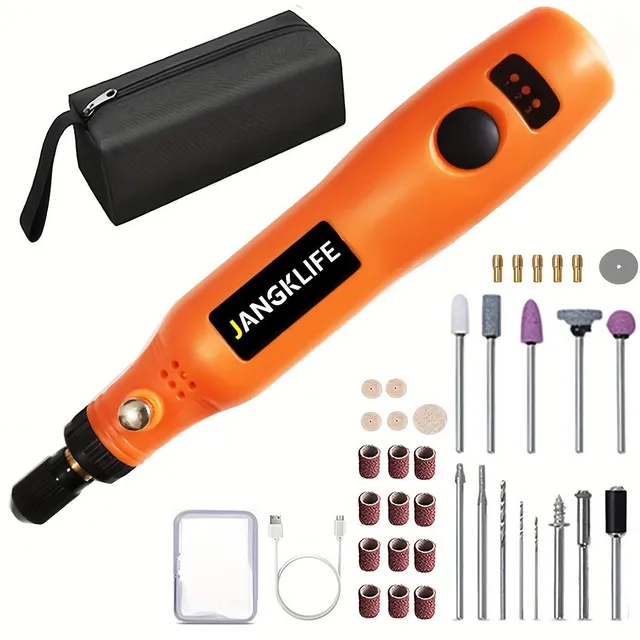 Wireless Rotary Tool with Rechargeable Rydle Pen and Battery - Electric and Adjustable Carving Pen