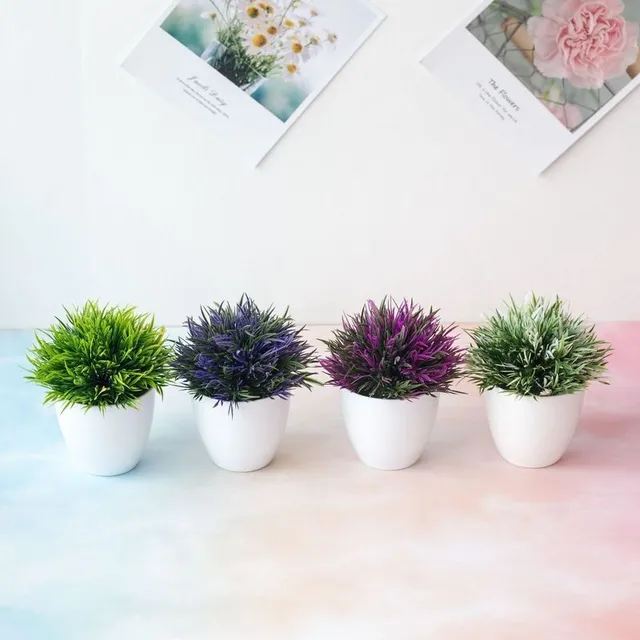 Luxury realistic looking artificial flowers in a pot - more variants Ardalion