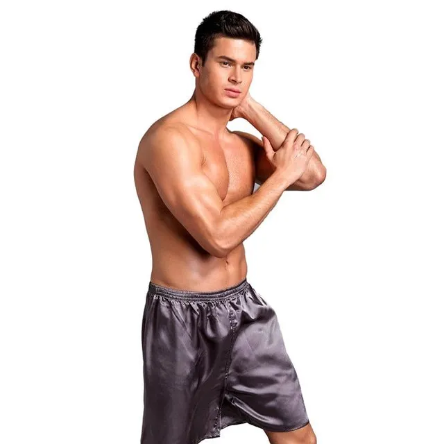 Men's velvet sleep shorts PULS SIZE