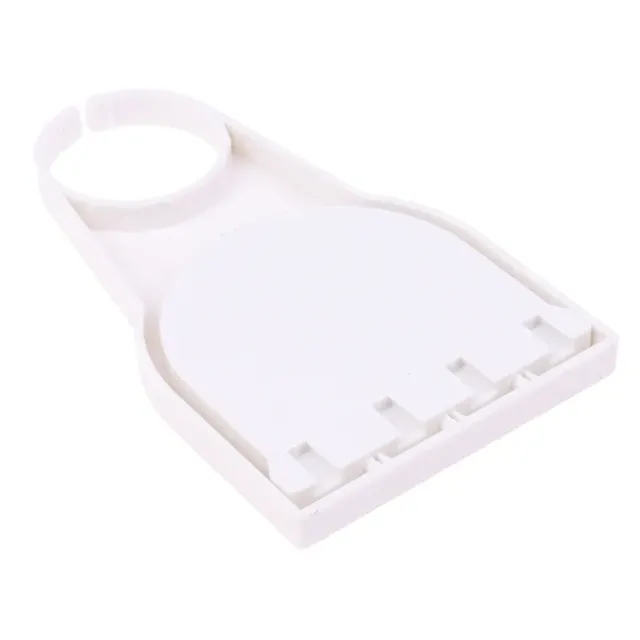 Folding plastic liquid household detergent holder, resistant to spilling and dripping