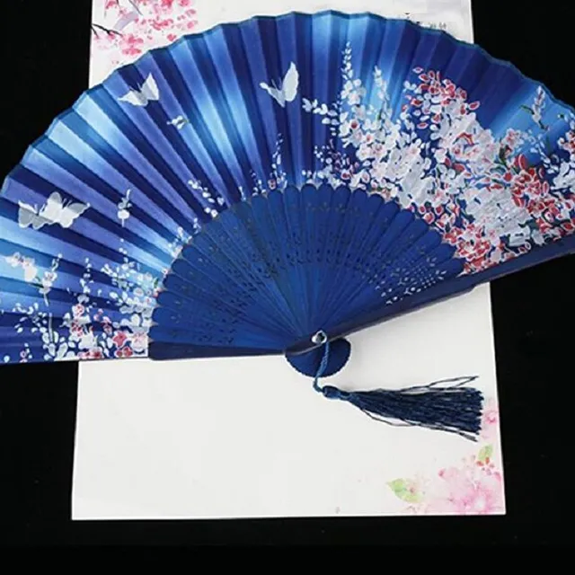 Japanese fan with floral motif