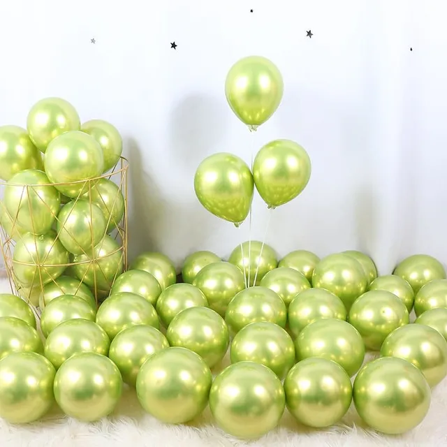 Gold metal latex balloons 12inch as-picture-36