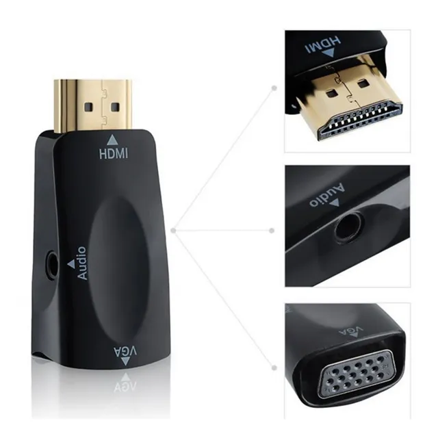 HDMI VGA adaptér samec a samice - 2 barvy