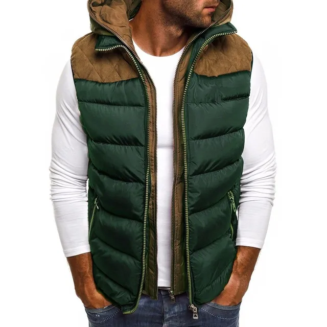 Men's winter vest with hood Ashton
