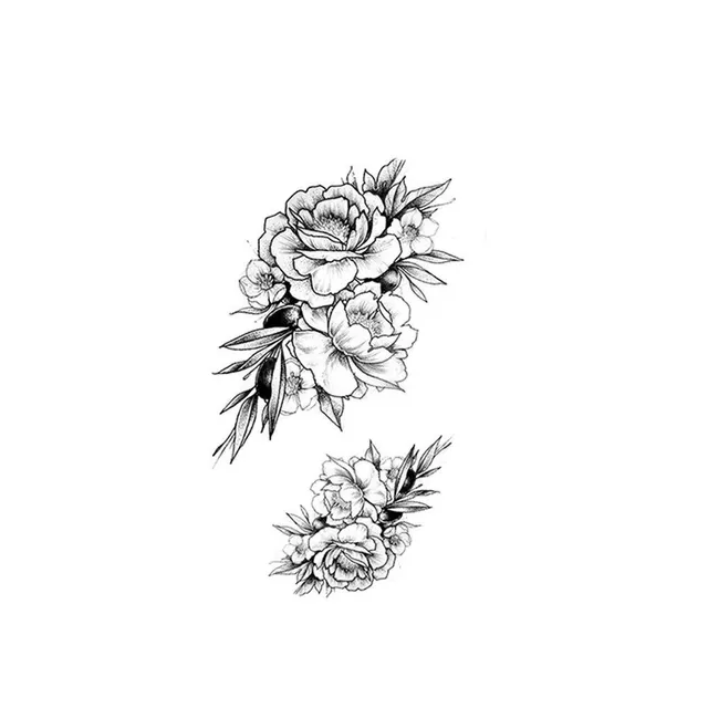 Dočasné tetovanie kvetov 0 Elida 3
