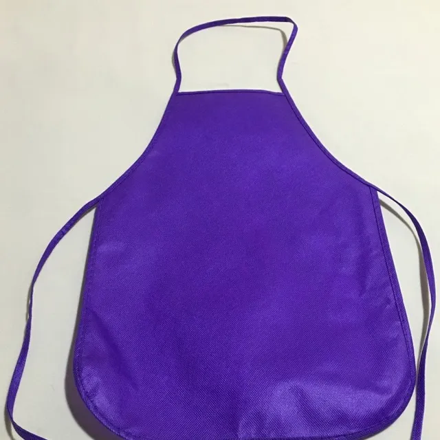 Baby waterproof single color apron Noah