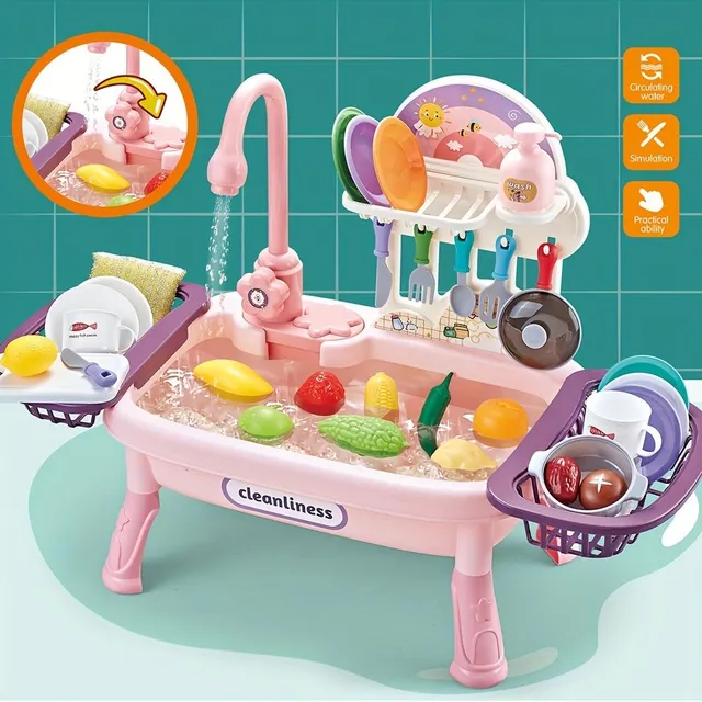 Children's Game Kitchen Kitchen Kit with Dishwasher