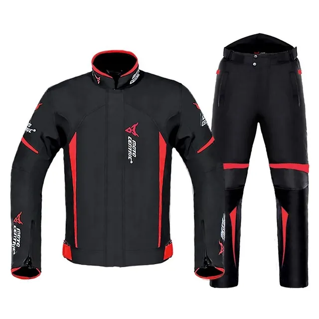 Costum de motociclist (jachetă moto + pantaloni pentru motocicletă)