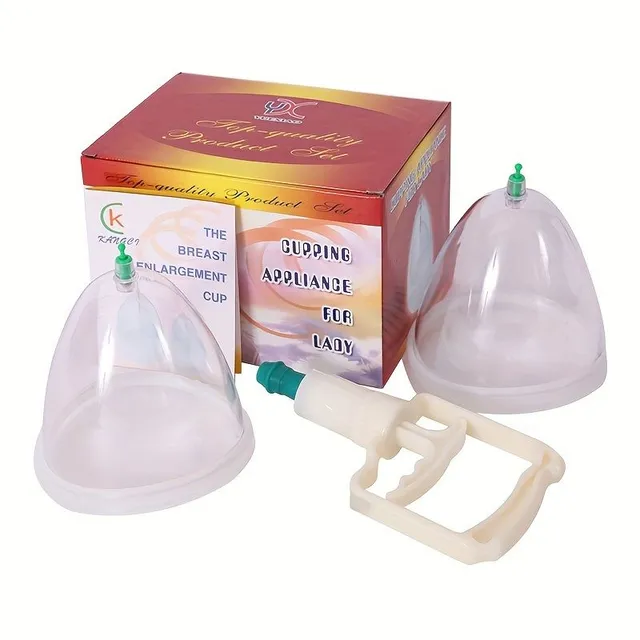 Stuffed massage apparatus for breast enlargement and buttocks with vacuum technology for body shaping
