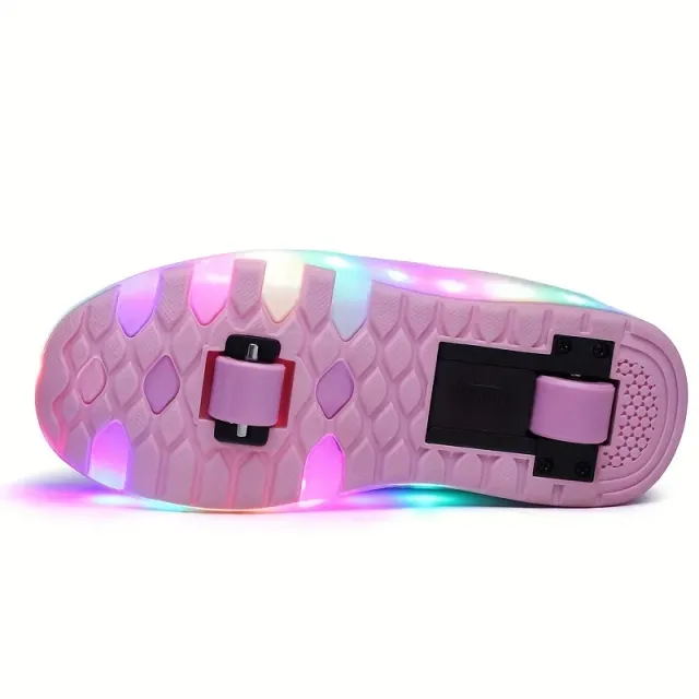 Gyerek LED Roller Sneakers 2in1