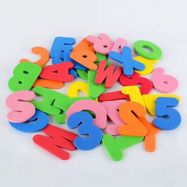 Lettres et chiffres pour baignoire 36 pcs