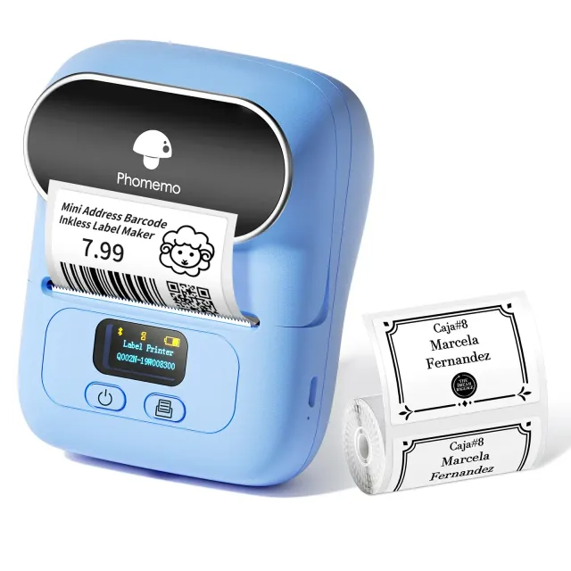 Imprimantă termică portabilă de etichete M110 cu Bluetooth pentru tipărirea etichetelor de preț și coduri de bare