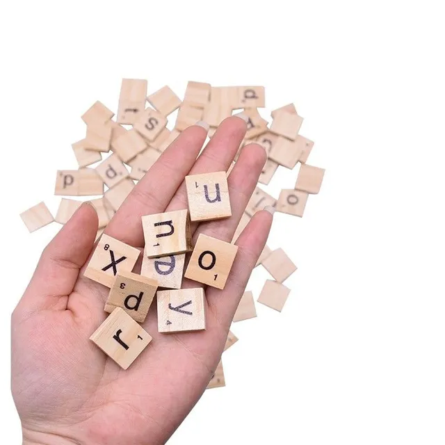 Set of letters for scrabble 100 pcs