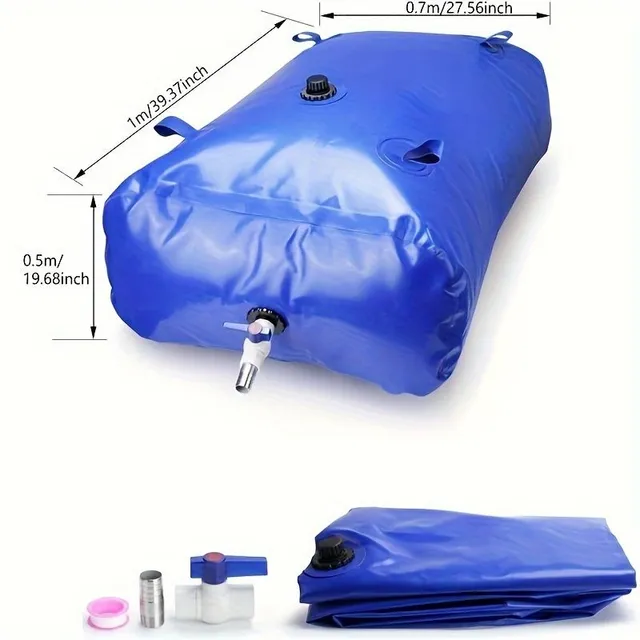 Water tank 100L © Portable water bag with PVC ball cap