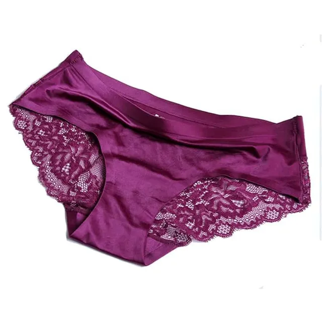 Seamless panties with lace Jemma l style-1-winered