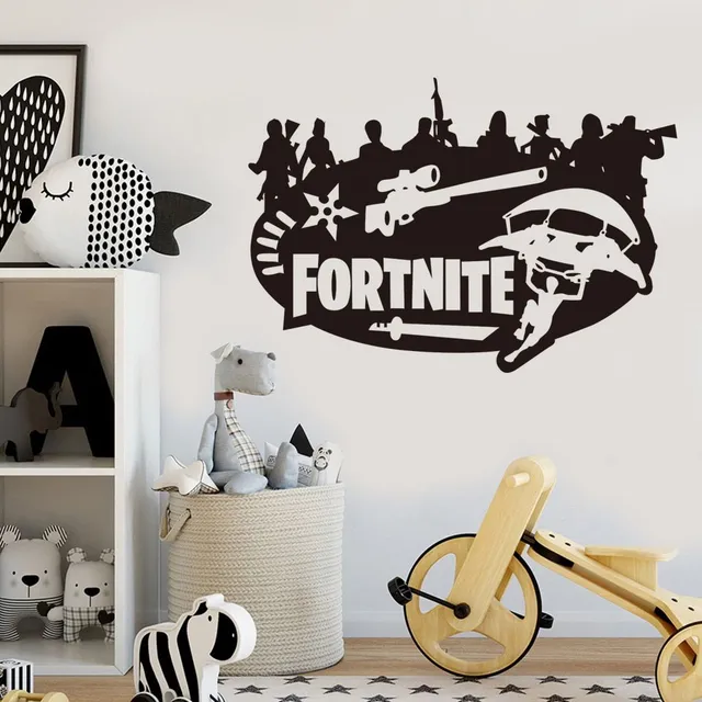 Stylish poster with themes of the popular game Fortnite