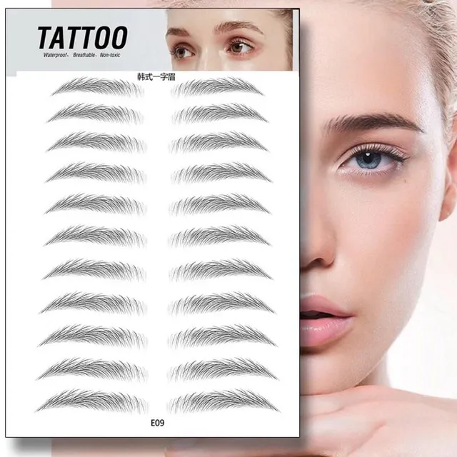 Autocolant microblading - tatuaj temporar pentru sprâncene