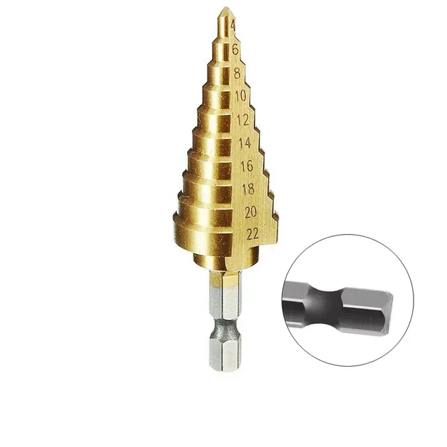 HSS scale drill with titanium coating