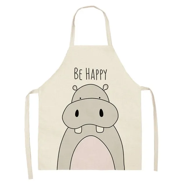 Kitchen apron with cute motif