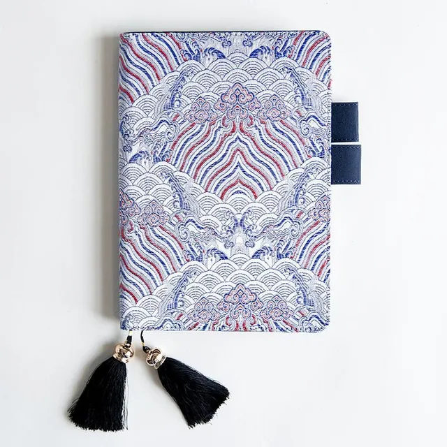 Diary with Japanese fabric cover