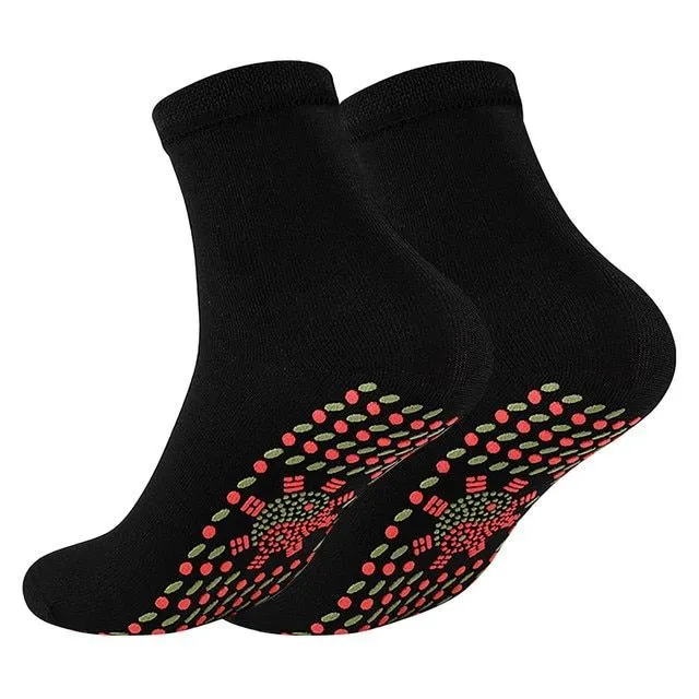 Magnetic thermoregulating unisex socks