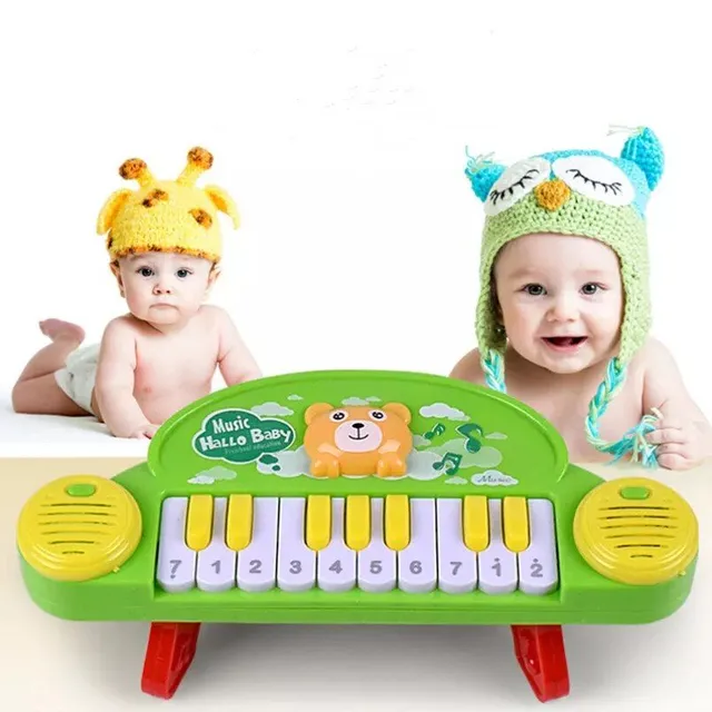 Music piano - multicolored toy for early sensory education, children's musical instrument