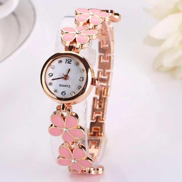 Women's Watch with Flowers