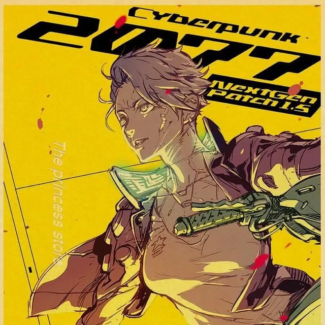 Cyberpunk 2077 plakaty papierowe