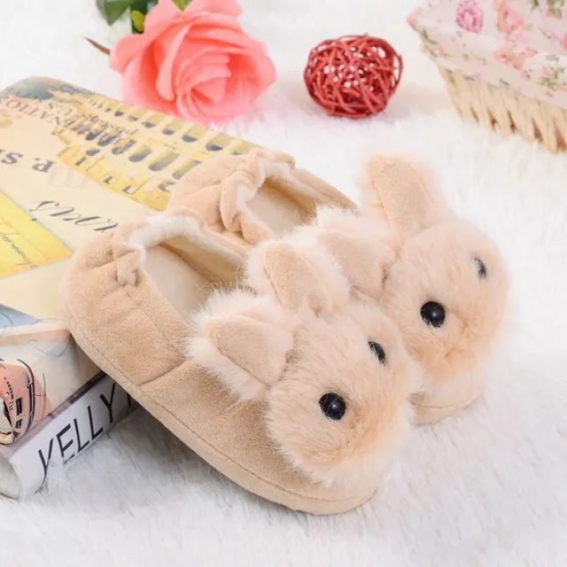 Dětské domácí boty ve tvaru králíka