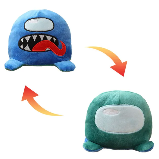 Beautiful double-sided plush character from the game Among Us