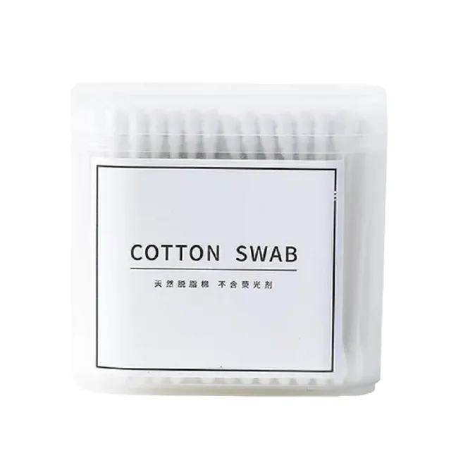 Cotton bars Two-headed earrings Disposable cotton tampons 200 pcs