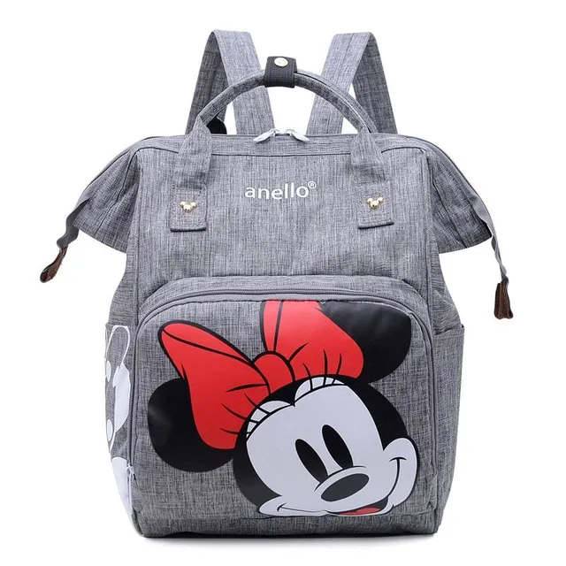Moderní pohodlný stylový batoh pro maminky na důležité věci s Disney motivem