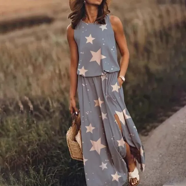 Dámské letní módní maxi šaty Whitney