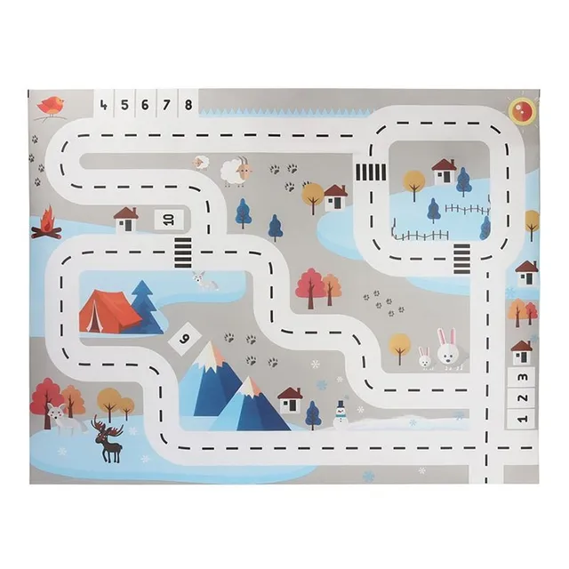 Detská hracia podložka Mapa cesty