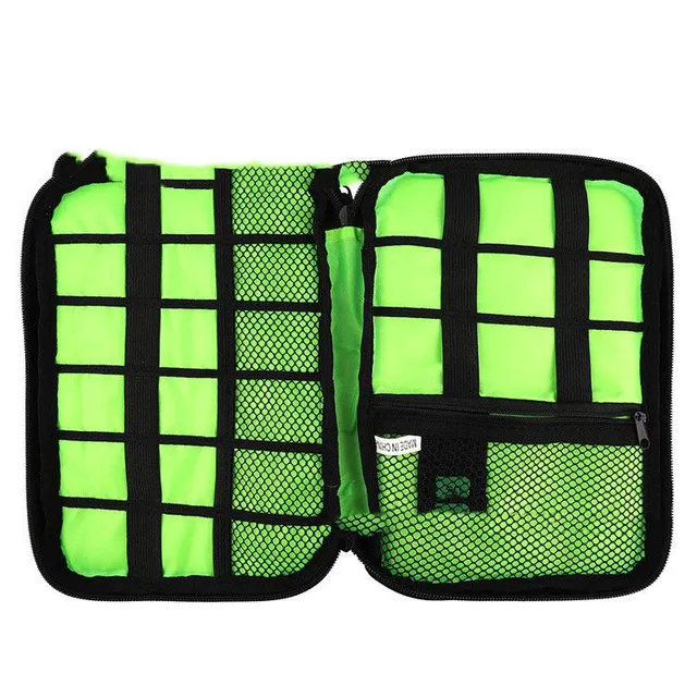 Practical travel organizer on electronics