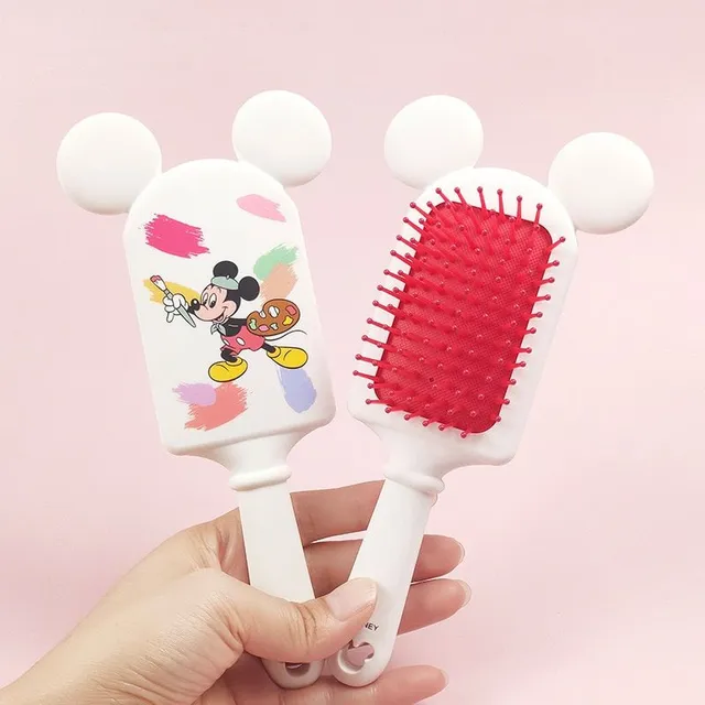 Beautiful hair brush with handle for easy and painless combing of hair - various motifs Janina