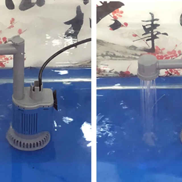 Electric aquarium pump for water change