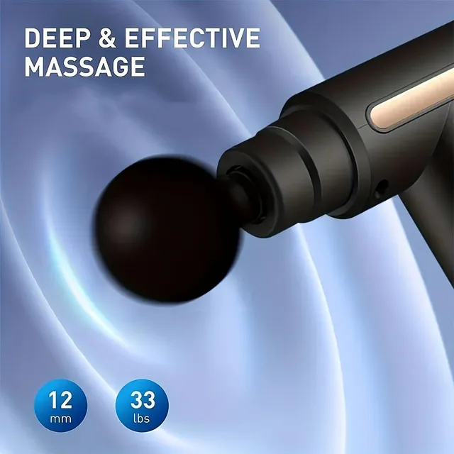 Dispozitiv manual de masaj percutiv pentru relaxarea mușchilor, spatelui și gâtului
